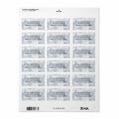 Éclairage Parties scintillant à neige - Étiquette (Feuille entière)