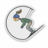 Éclairage Quad Skier - Sticker (Devant)