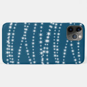 Éclairages de chaîne sur le coque iphone bleu (Dos (Horizontal))
