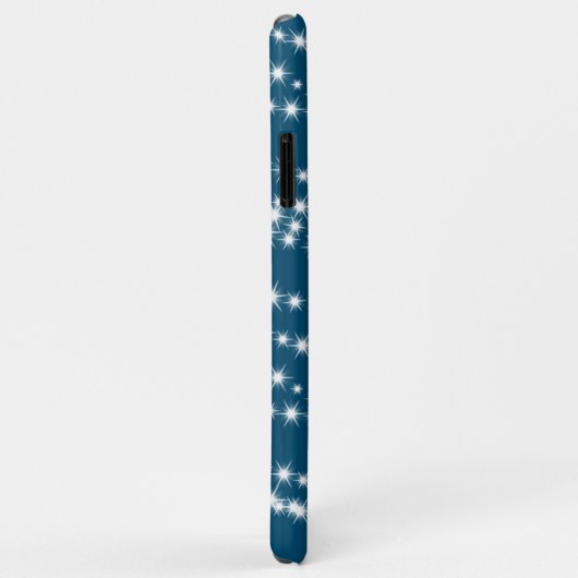 Éclairages de chaîne sur le coque iphone bleu (Dos/Droite)