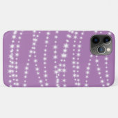 Éclairages de chaîne sur le coque iphone lilas (Dos (Horizontal))