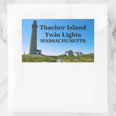 Éclairages jumeaux de l'île Thacher, Stickers Mass (Sac)