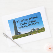 Éclairages jumeaux de l'île Thacher, Stickers Mass (Enveloppe)