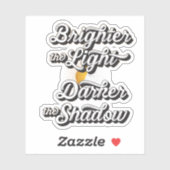 Éclaircir le sticker de vinyle léger (Feuille)