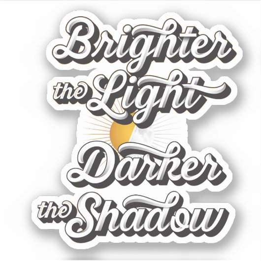 Éclaircir le sticker de vinyle léger (Devant)