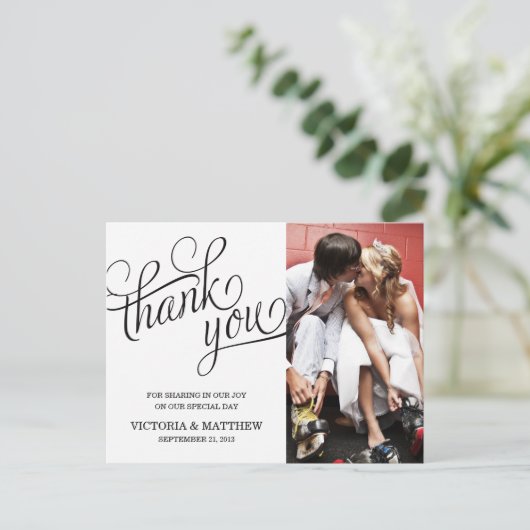 ÉCLAIRÉ | CARTE POST MERCI MARIAGE (Debout devant)