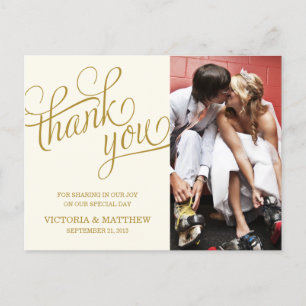 ÉCLAIRÉ CARTE POST MERCI MARIAGE
