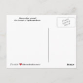 Éclairer la carte postale C_ (Dos)