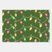 Éclairer Les Fêtes Envelopper Papier 3 Feuilles (Devant)