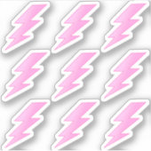 Éclairs roses - Autocollants Prépa (Devant)