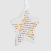 Éclat comme l'ornement d'acrylique d'étoiles (devant)