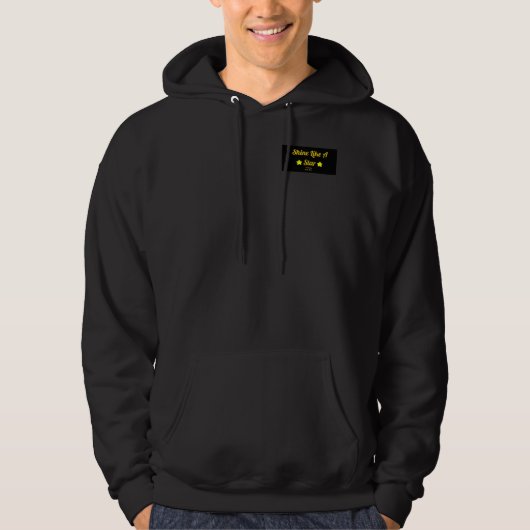 Éclat comme un sweat - shirt à capuche noir de la (Devant)