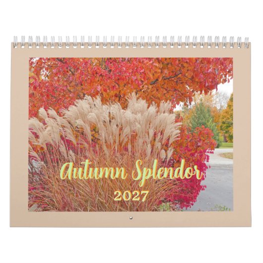 "ÉCLAT DE L'AUTOMNE" CALENDRIER 12 MOIS 2027 (Protection)