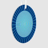 Éclat de soleil géométrique moderne - Bleu cobalt (devant)
