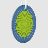 Éclat de soleil géométrique moderne - vert citron (devant)