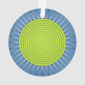 Éclat de soleil géométrique moderne - vert citron (dos)