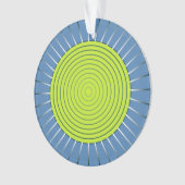 Éclat de soleil géométrique moderne - vert citron (devant)