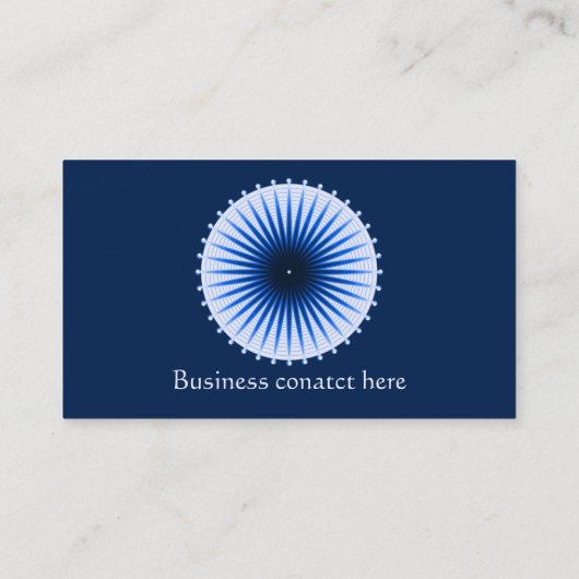 Éclat des cartes de visite de bleus (Dos)