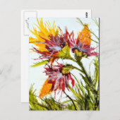 "Éclatant" la carte postale comportant l'art par (Devant / Derrière)