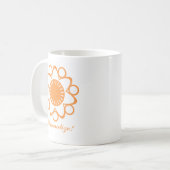 Éclatement avec Mug Fleur de Vie, Orange (Devant gauche)
