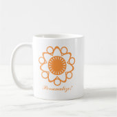 Éclatement avec Mug Fleur de Vie, Orange (Gauche)