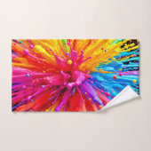 Éclatement de peinture dynamique (Serviette à main)