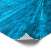 Éclatement puissant de l'énergie bleue | Poster (Coin)