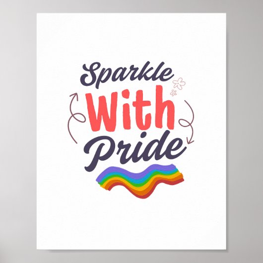 Éclatez de Fierté - Affiche de Fierté Arc-en-ciel (Devant)