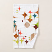 Éclats d'étoiles et globes de style moderne du mil (Serviette à main)