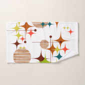 Éclats d'étoiles et globes de style moderne du mil (Serviette à main)