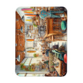 Eclectic Cafe in de Mok van San Diego Magneet (Verticaal)