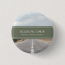 Eclectic Chick YouTube & Facebook Ronde Button 3,2 Cm