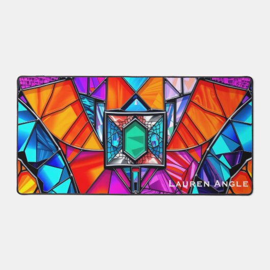 Eclectic Geometric Mosaic Tile Office (Recto)