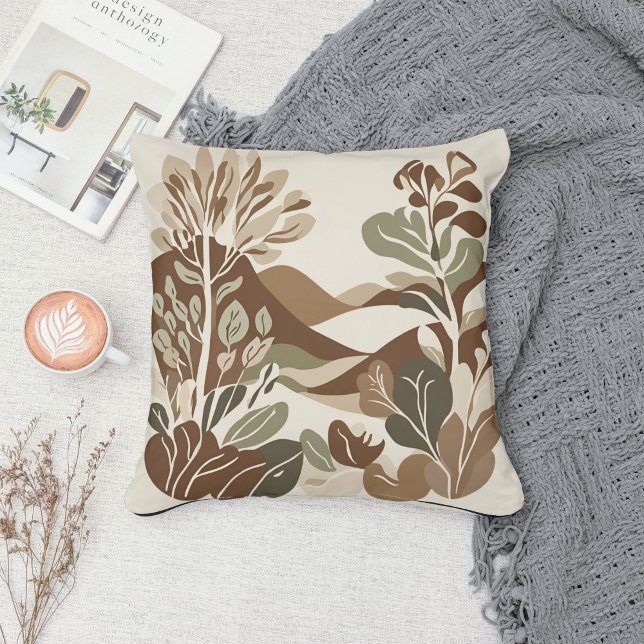 Eclectic Natural Terracotta Boho Rustic Kussen (Creator heeft geüpload)