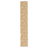 Eclectic Retro Runner Warm Tones & Funky Flair Lange Tafelloper (Voorkant)