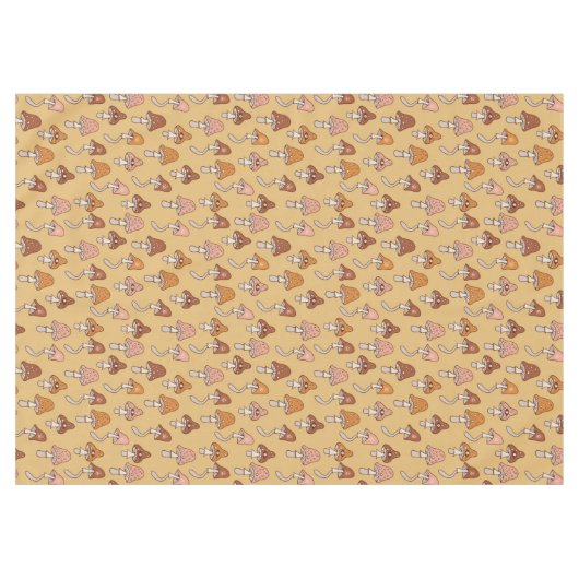 Eclectic Retro Tablecloth Warm Tones & Soft Hues Tafelkleed (Voorkant (Horizontaal))