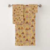 Eclectic Retro Towel Warm Tones & Soft Hues Bad Handdoek (Insitu)