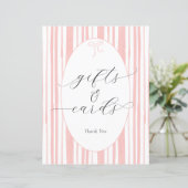 Eclectic Stripes Baby shower Geschenken en Kaarten (Staand voorkant)