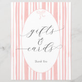 Eclectic Stripes Baby shower Geschenken en Kaarten (Voorkant)