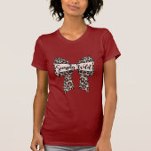 Eclectic Style Women's T-Shirt - Red with Leopard (Devant)