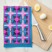 Eclectisch Boheems Kleurrijk Geometrisch ontwerp T Theedoek (Quarter Fold)