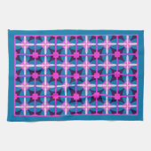 Eclectisch Boheems Kleurrijk Geometrisch ontwerp T Theedoek (Horizontaal)