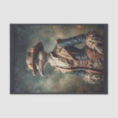 Eclectisch Victoriaans Milady Ostrich met pet Tissuepapier (Voorkant)