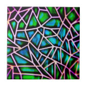 eclectische bloem tegeltje (Voorkant)