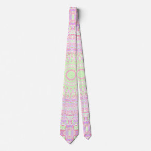 Eclectische Boho Groovy Trippy Hippie Pastel Manda Stropdas