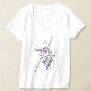 Eclectische Kleurrijke Abstract Tribale Tatoeageku T-shirt