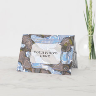 Eclectische omlijstbare foto aanpasbaar feestdagen kaart