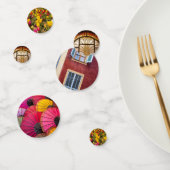 Eclectische paraplu bloem tafel Confetti (Groep)