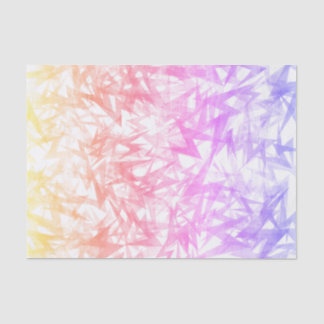 Eclectische Pastel Regenboog Lightning Bolt Tissuepapier