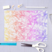 Eclectische Pastel Regenboog Lightning Bolt Tissuepapier (Craft)